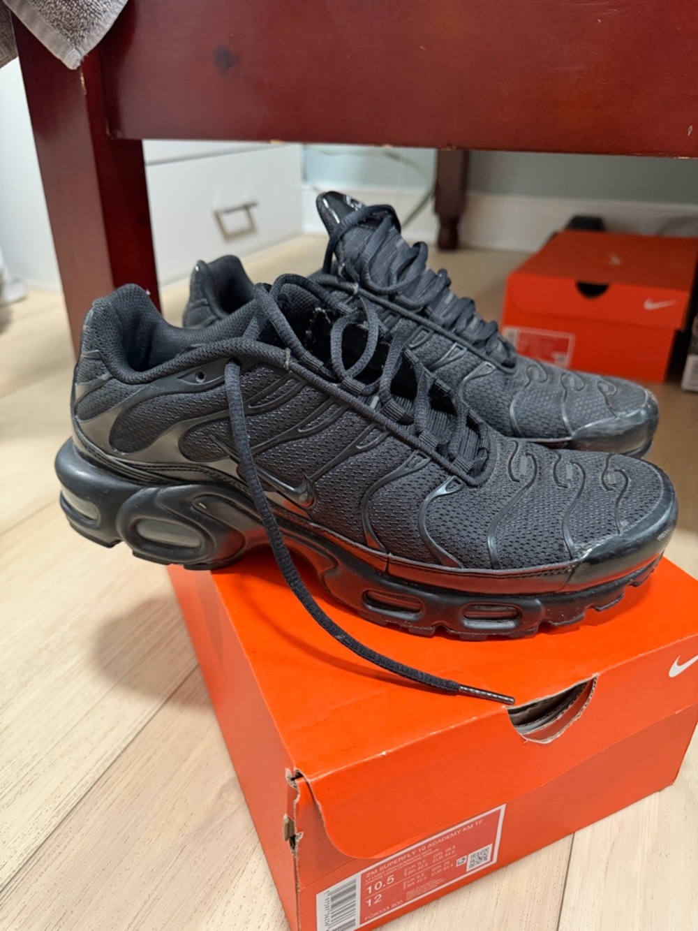 Nike Air Max Plus Black Mens Sneakers